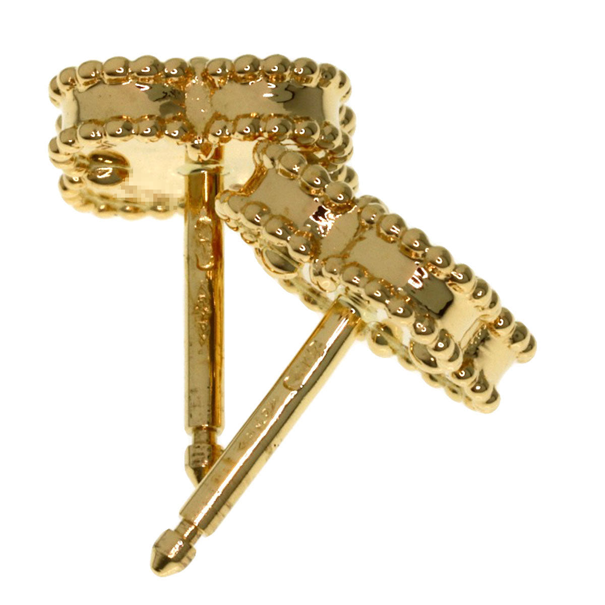 Van Cleef & Arpels Sweet Alhambra earring K18 Yellow Gold Ladies [Used]