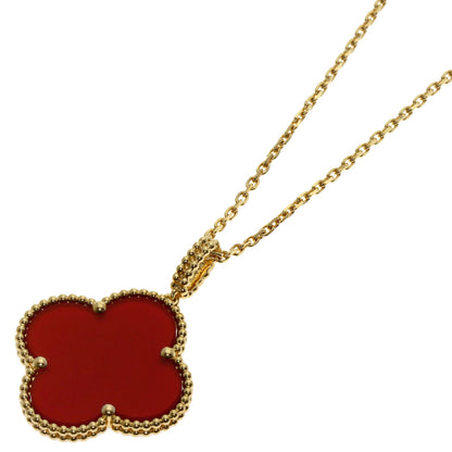 Van Cleef & Arpels Magic Alhambra Carnelian Necklace K18 Yellow Gold Ladies [Used]