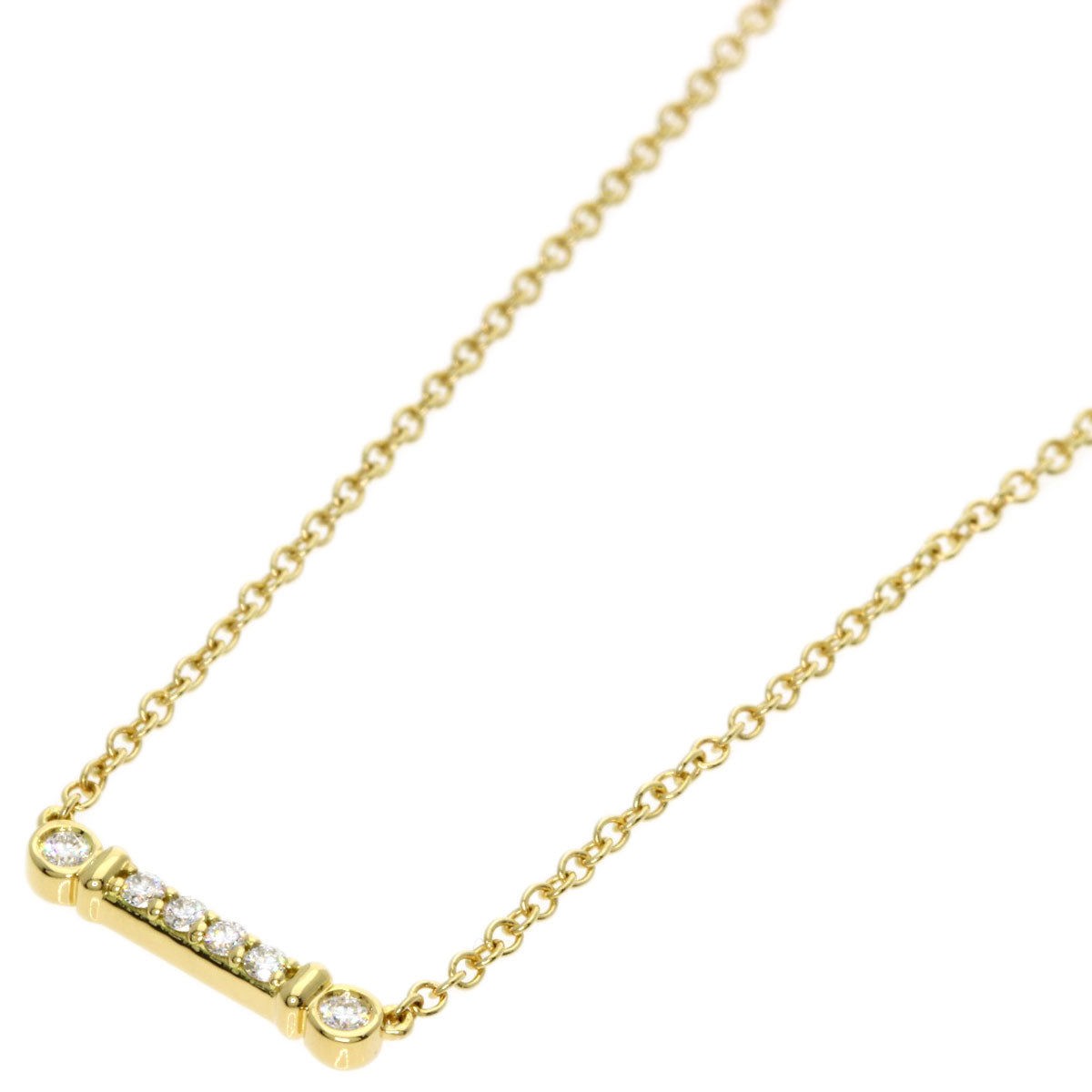 TIFFANY&Co. Fleur de Risky Diamond Necklace K18 Yellow Gold Ladies [Used]