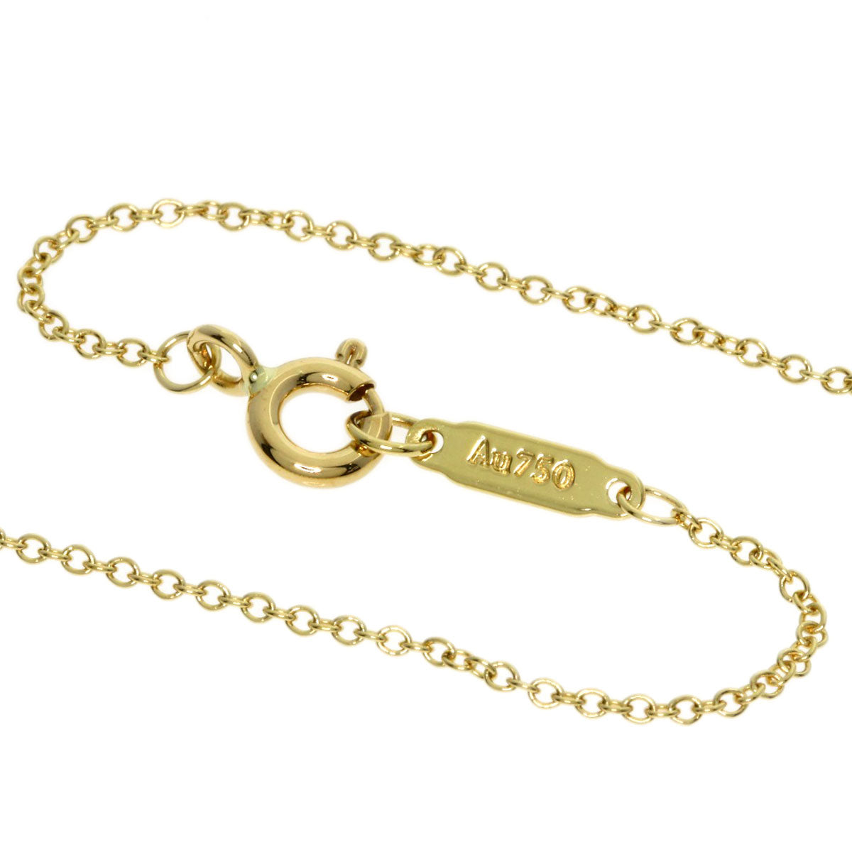 TIFFANY&Co. Fleur de Risky Diamond Necklace K18 Yellow Gold Ladies [Used]