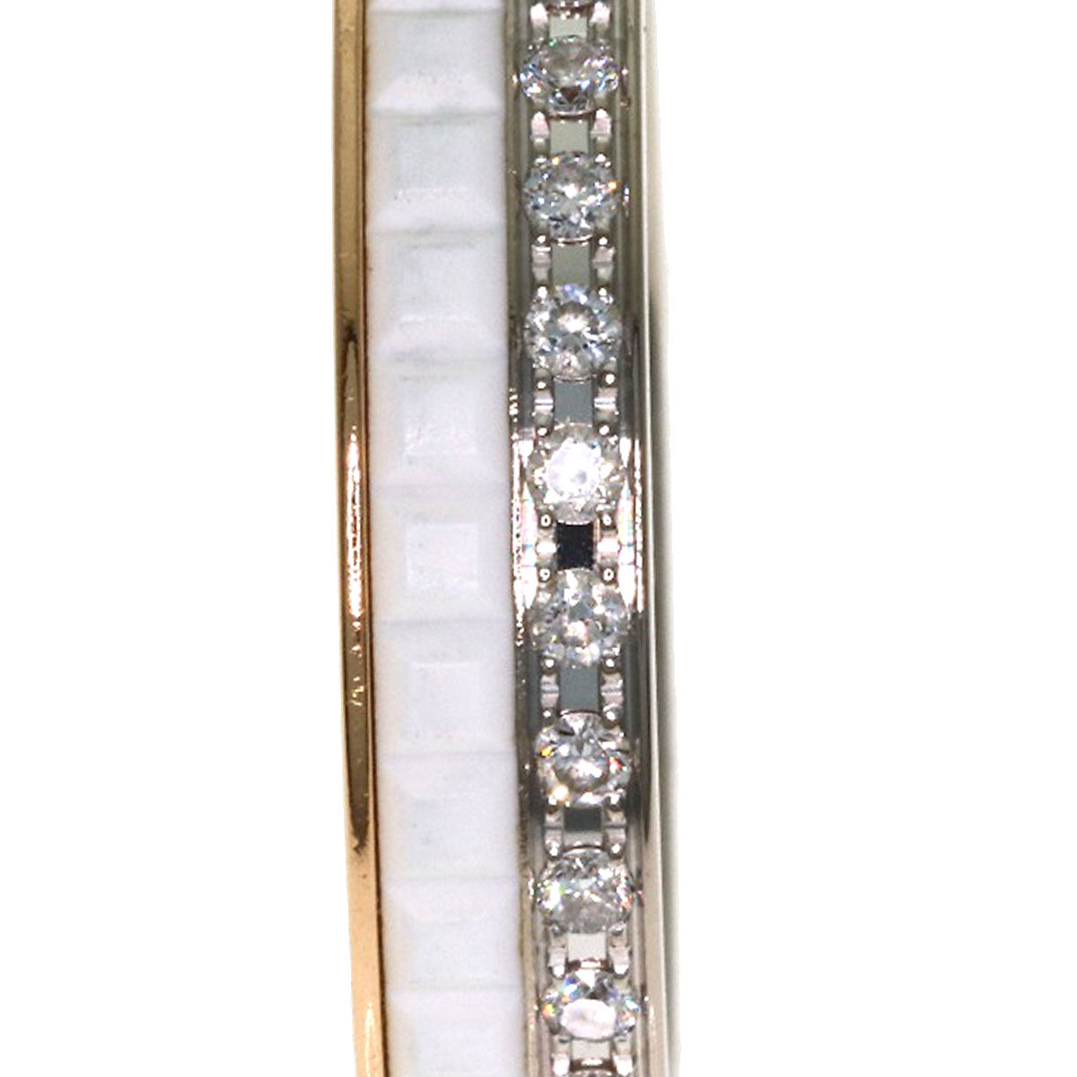 Boucheron Quatre White Diamond Half Ring #47 Ring K18 Pink Gold K18 White GoldLadies [Used]