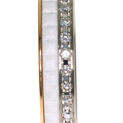 Boucheron Quatre White Diamond Half Ring #47 Ring K18 Pink Gold K18 White GoldLadies [Used]