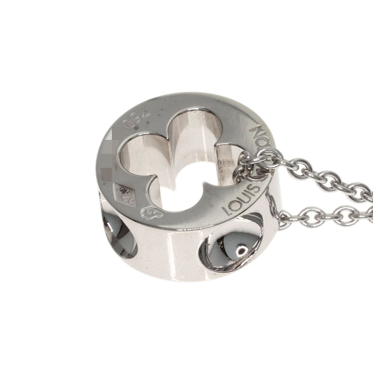 LOUIS VUITTON Pandantif Empreinte Necklace K18 White Gold Ladies [Used]