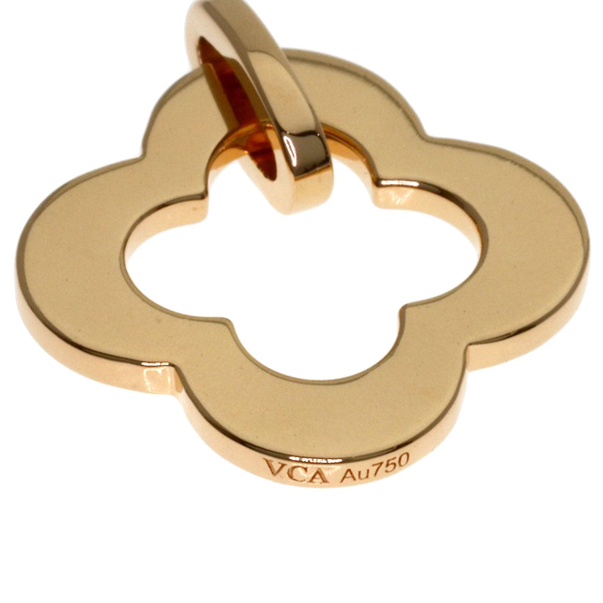 Van Cleef & Arpels Byzantine Alhambra Pendant top K18 Pink Gold Ladies [Used]
