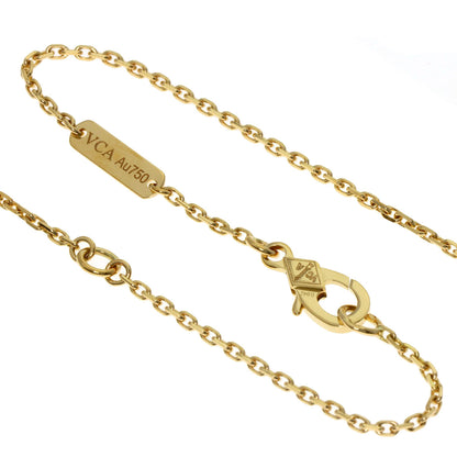 Van Cleef & Arpels Lucky Alhambra Papillon Necklace K18 Yellow Gold Ladies [Used]