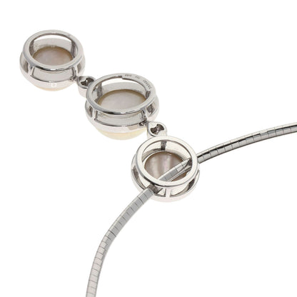 TASAKI Pearl Pearl Diamond Necklace K18 White Gold Ladies [Used]