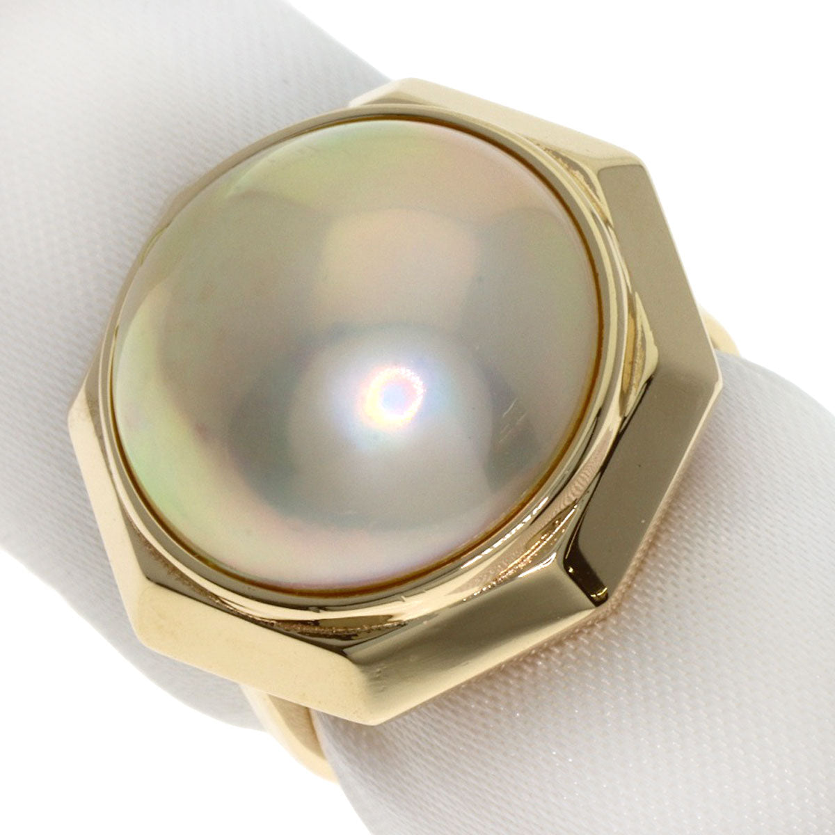TASAKI Mabe Pearl Pearl Ring K14 Yellow Gold Ladies [Used]