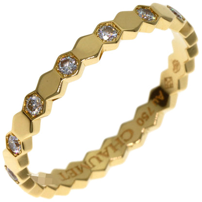 Chaumet Be My Love Honeycomb Diamond #51 Ring K18 Yellow Gold Ladies [Used]