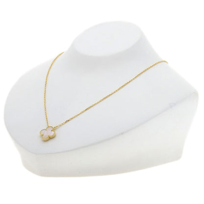 Van Cleef & Arpels Vintage Alhambra Mother of Pearl Necklace K18 Yellow Gold Ladies [Used]
