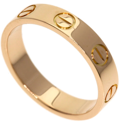 CARTIER mini love ring #46 Ring K18 Pink Gold Ladies [Used]