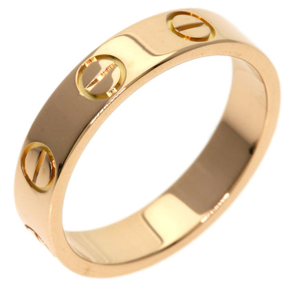 CARTIER mini love ring #46 Ring K18 Pink Gold Ladies [Used]
