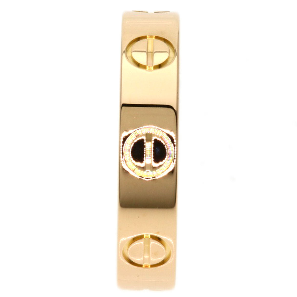 CARTIER mini love ring #46 Ring K18 Pink Gold Ladies [Used]