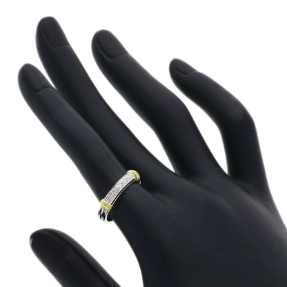 Dior 5P Diamond Two-Tone  Ring K18 Yellow Gold PT950Ladies [Used]
