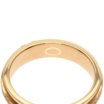 TIFFANY&Co. T Narrow Diamond Ring K18 Pink Gold Ladies [Used]