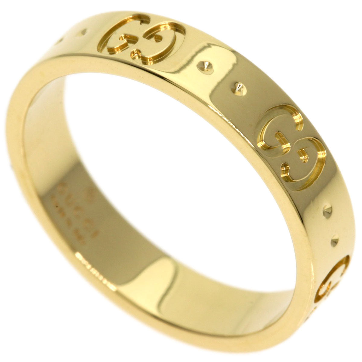GUCCI Icon # 11 Ring K18 Yellow Gold Ladies [Used]