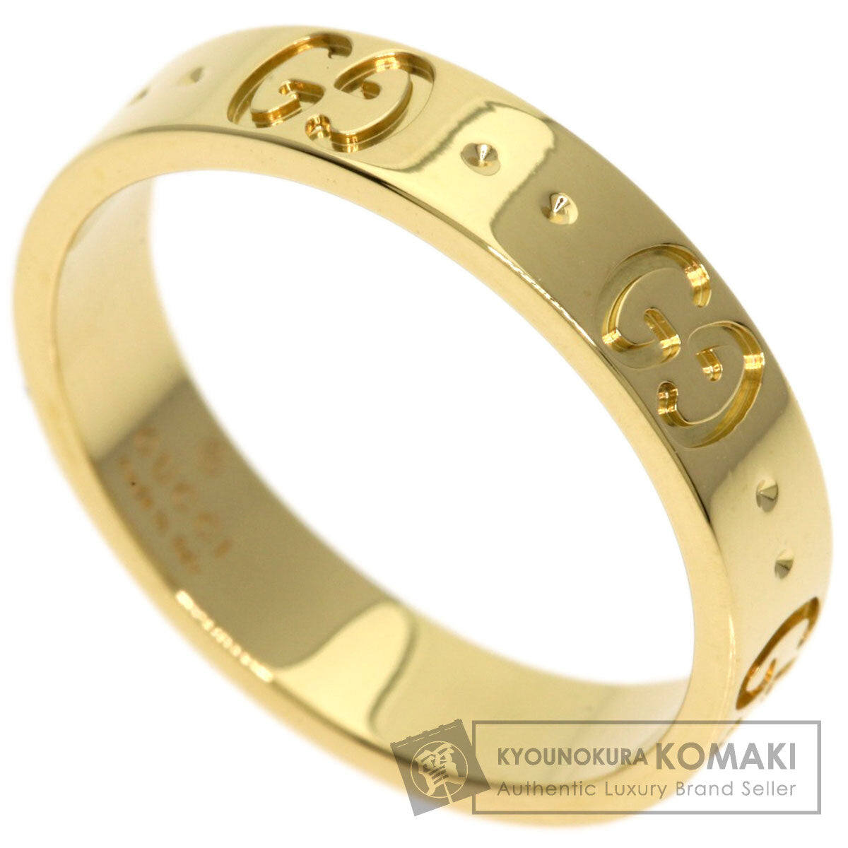 GUCCI Icon # 11 Ring K18 Yellow Gold Ladies [Used]