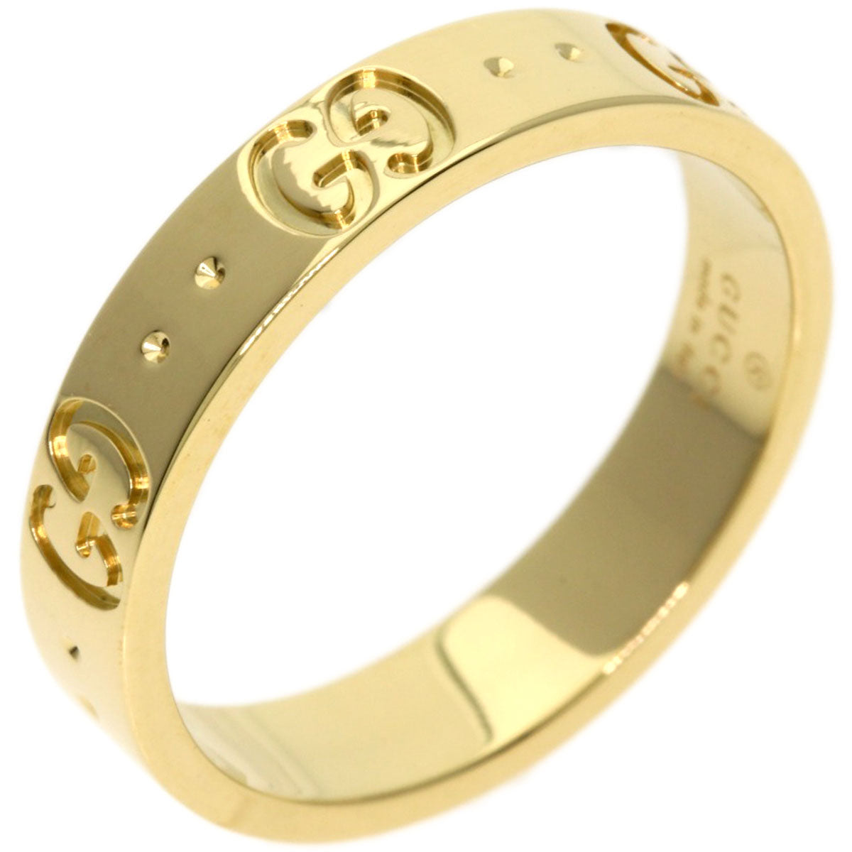 GUCCI Icon # 11 Ring K18 Yellow Gold Ladies [Used]