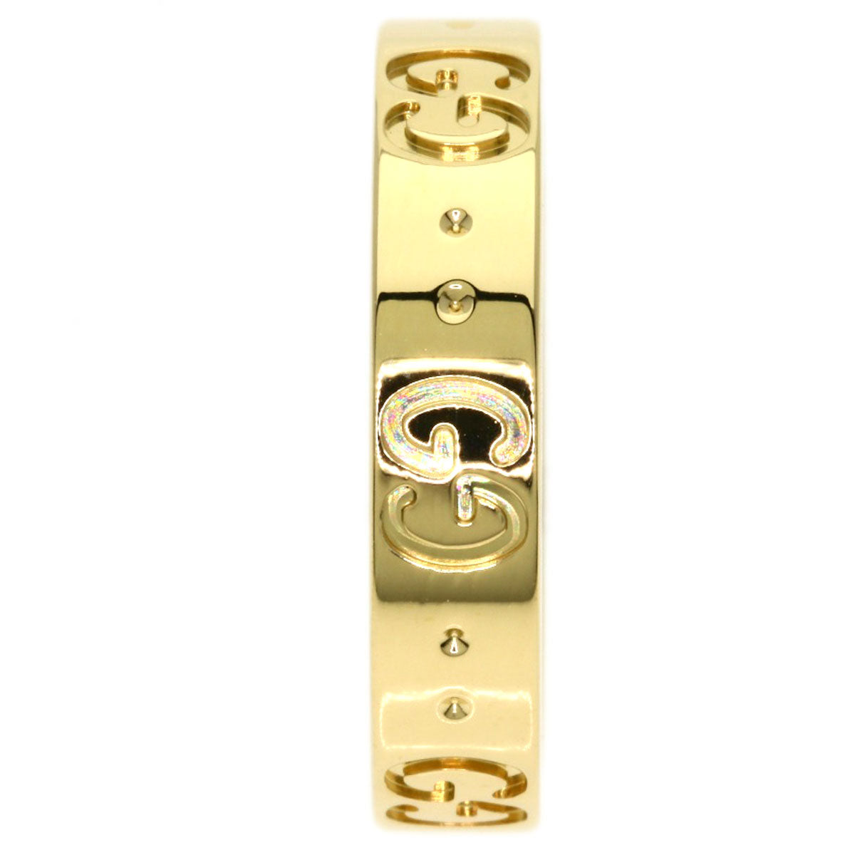 GUCCI Icon # 11 Ring K18 Yellow Gold Ladies [Used]