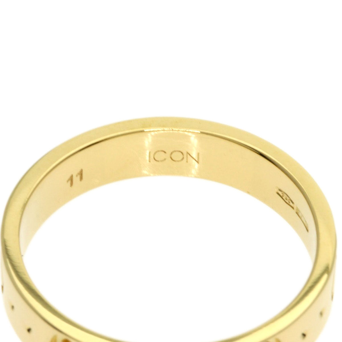 GUCCI Icon # 11 Ring K18 Yellow Gold Ladies [Used]