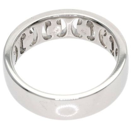 CELINE Logo diamond Ring K18 White Gold Ladies [Used]