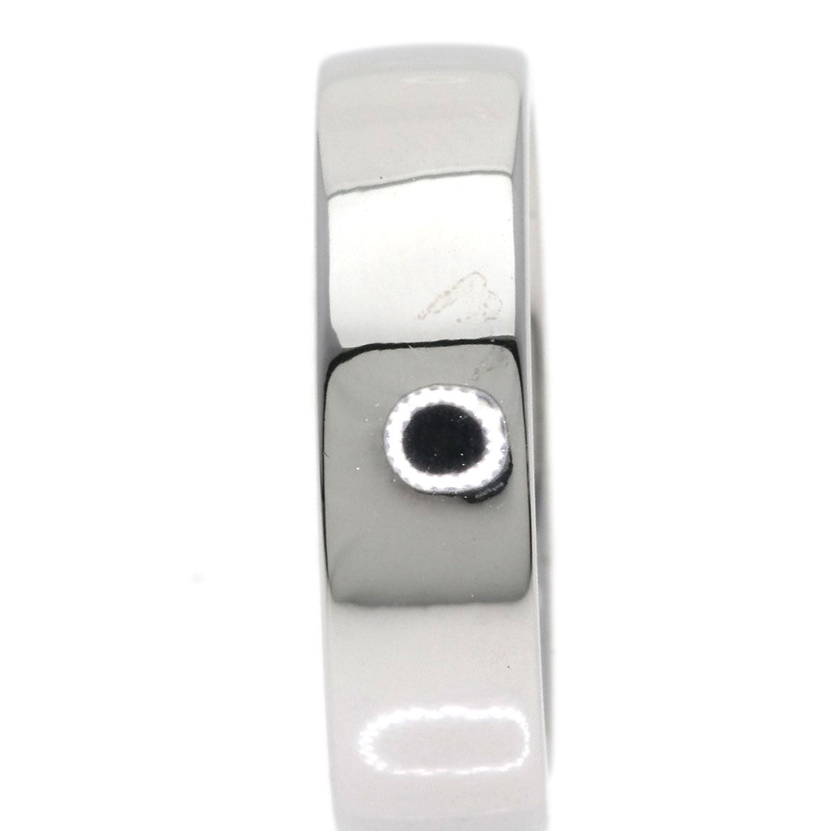 CELINE Logo diamond Ring K18 White Gold Ladies [Used]