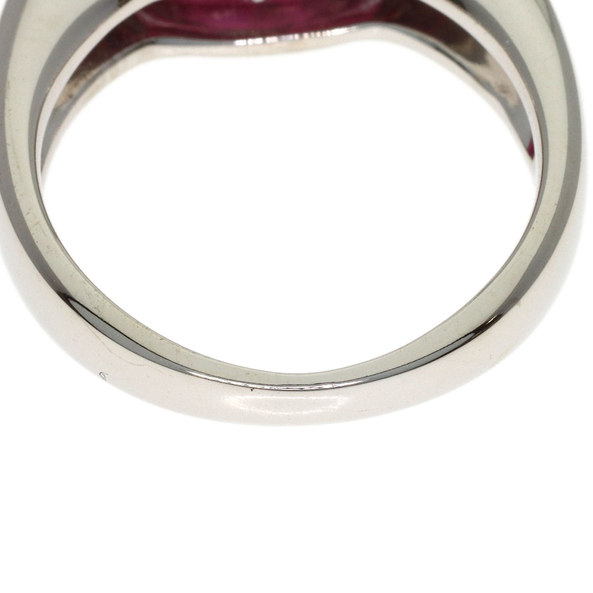 TASAKI Diamond Garnet Ring & Earring Set (2 pieces) Ring K18 White Gold Ladies [Used]