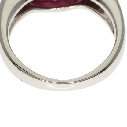 TASAKI Diamond Garnet Ring & Earring Set (2 pieces) Ring K18 White Gold Ladies [Used]