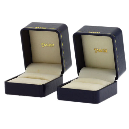 TASAKI Diamond Garnet Ring & Earring Set (2 pieces) Ring K18 White Gold Ladies [Used]