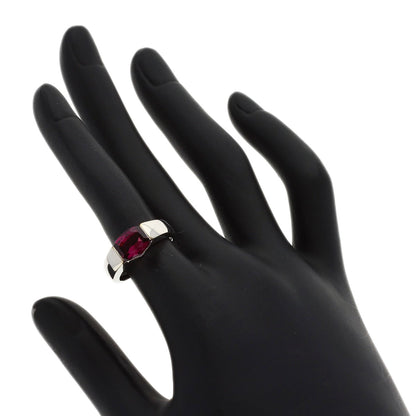 TASAKI Diamond Garnet Ring & Earring Set (2 pieces) Ring K18 White Gold Ladies [Used]