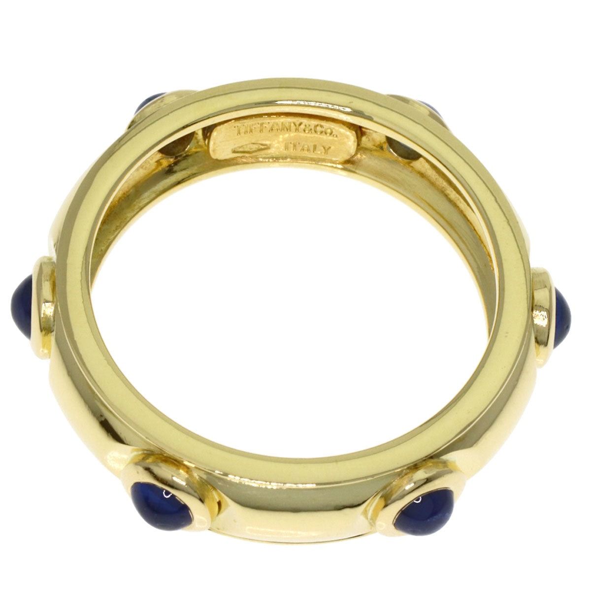 TIFFANY&Co. Dots sapphire Ring K18 Yellow Gold Ladies [Used]