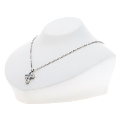 Chopard Happy diamond cross Necklace K18 White Gold Ladies [Used]