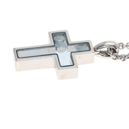Chopard Happy diamond cross Necklace K18 White Gold Ladies [Used]