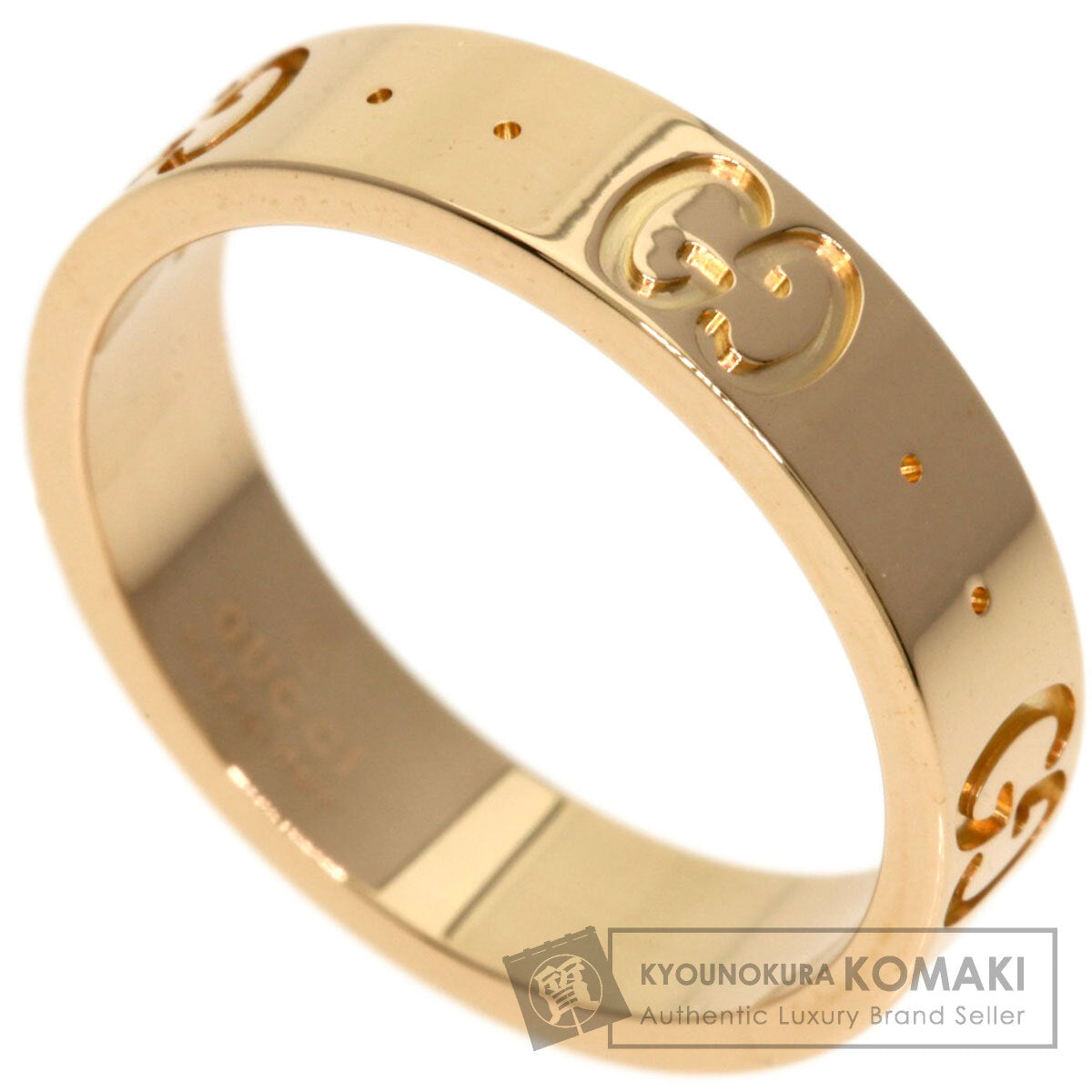 GUCCI Icon # 7 Ring K18 Pink Gold Ladies [Used]