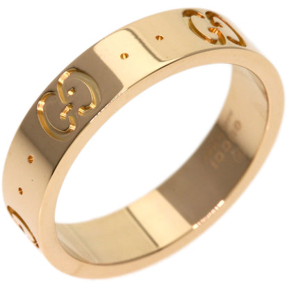 GUCCI Icon # 7 Ring K18 Pink Gold Ladies [Used]