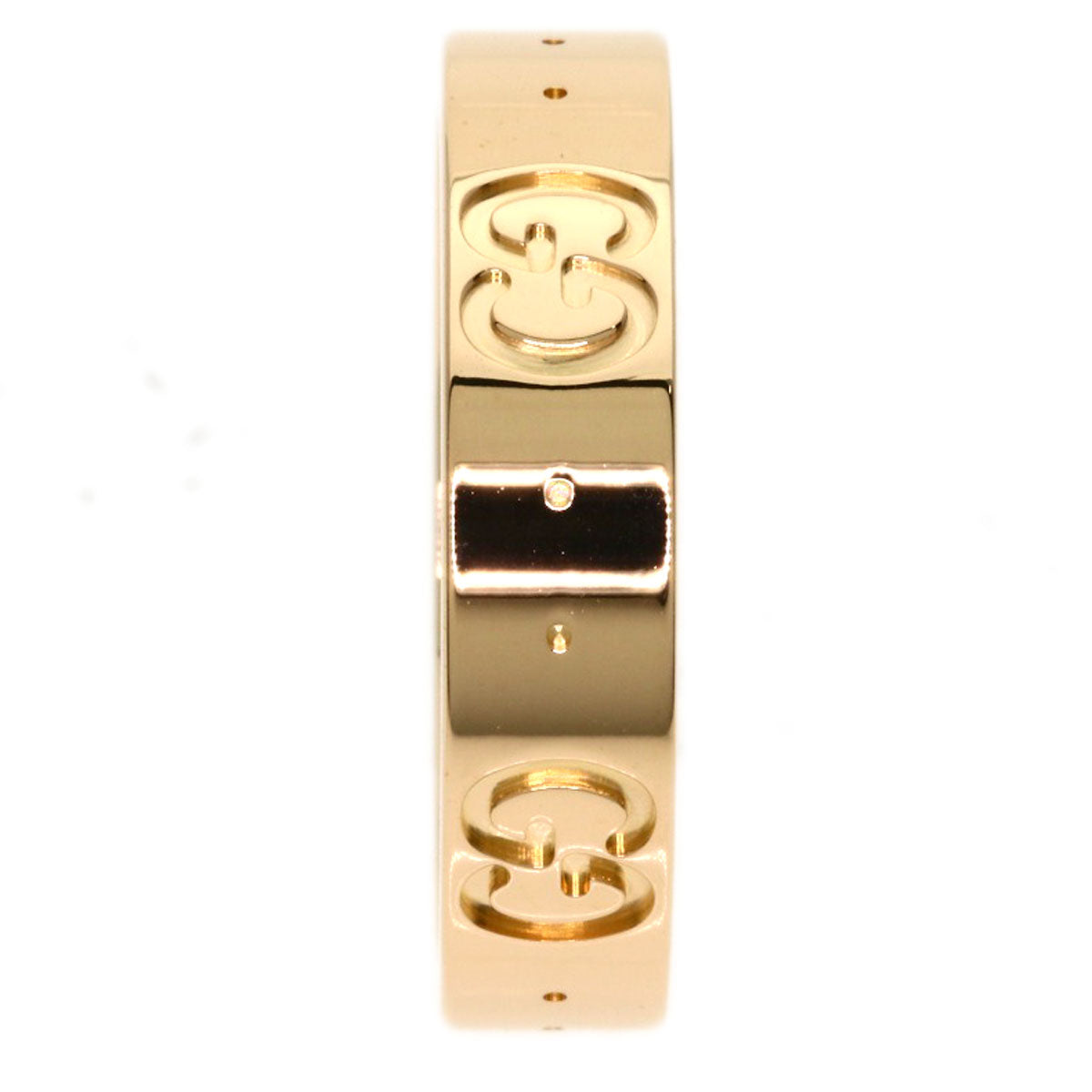 GUCCI Icon # 7 Ring K18 Pink Gold Ladies [Used]
