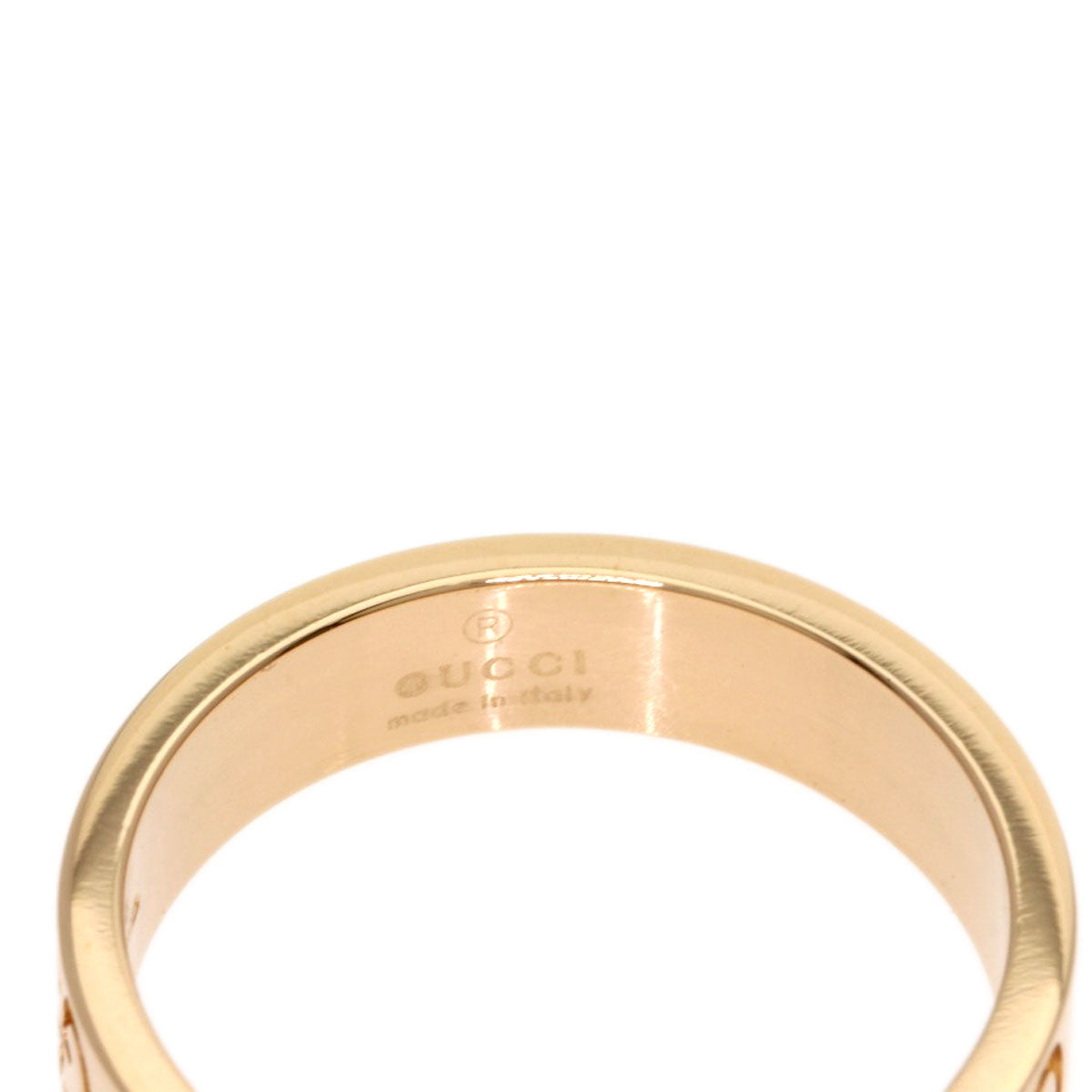 GUCCI Icon # 7 Ring K18 Pink Gold Ladies [Used]
