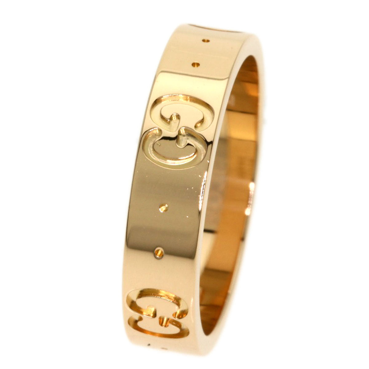 GUCCI Icon # 7 Ring K18 Pink Gold Ladies [Used]