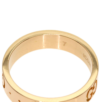 GUCCI Icon # 7 Ring K18 Pink Gold Ladies [Used]