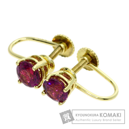 TIFFANY&Co. Garnet Earring K18 Yellow Gold Ladies [Used]