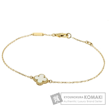 Van Cleef & Arpels Sweet Alhambra Mother of Pearl Bracelet K18 Yellow Gold Ladies [Used]