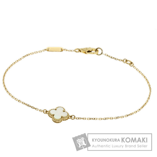 Van Cleef & Arpels Sweet Alhambra Mother of Pearl Bracelet K18 Yellow Gold Ladies [Used]