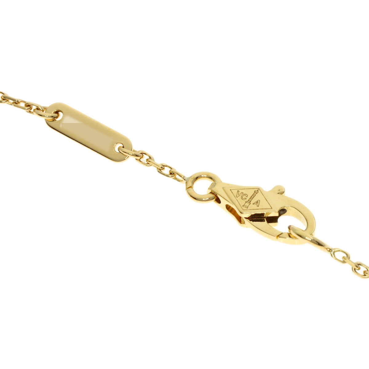Van Cleef & Arpels Sweet Alhambra Mother of Pearl Bracelet K18 Yellow Gold Ladies [Used]