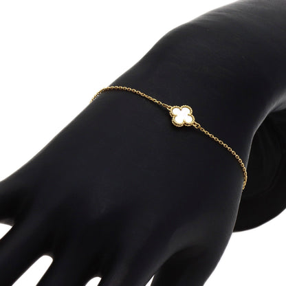Van Cleef & Arpels Sweet Alhambra Mother of Pearl Bracelet K18 Yellow Gold Ladies [Used]
