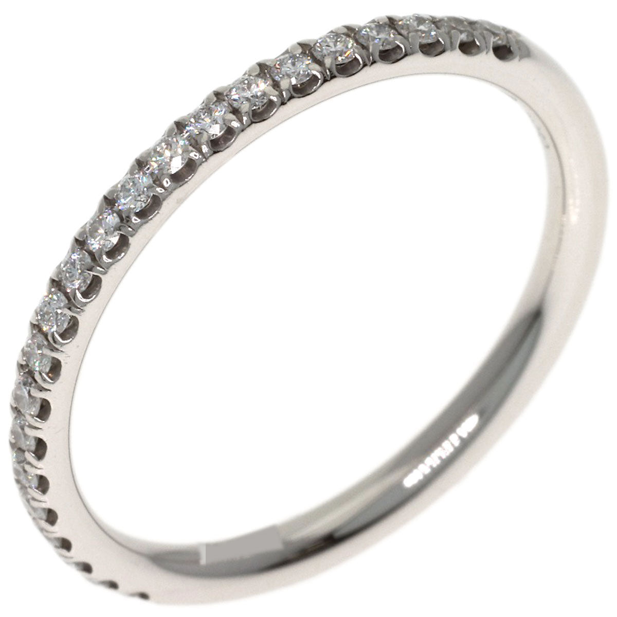 HARRY WINSTON Micropave Half Eternity Diamond Ring Platinum PT950 Ladies [Used]