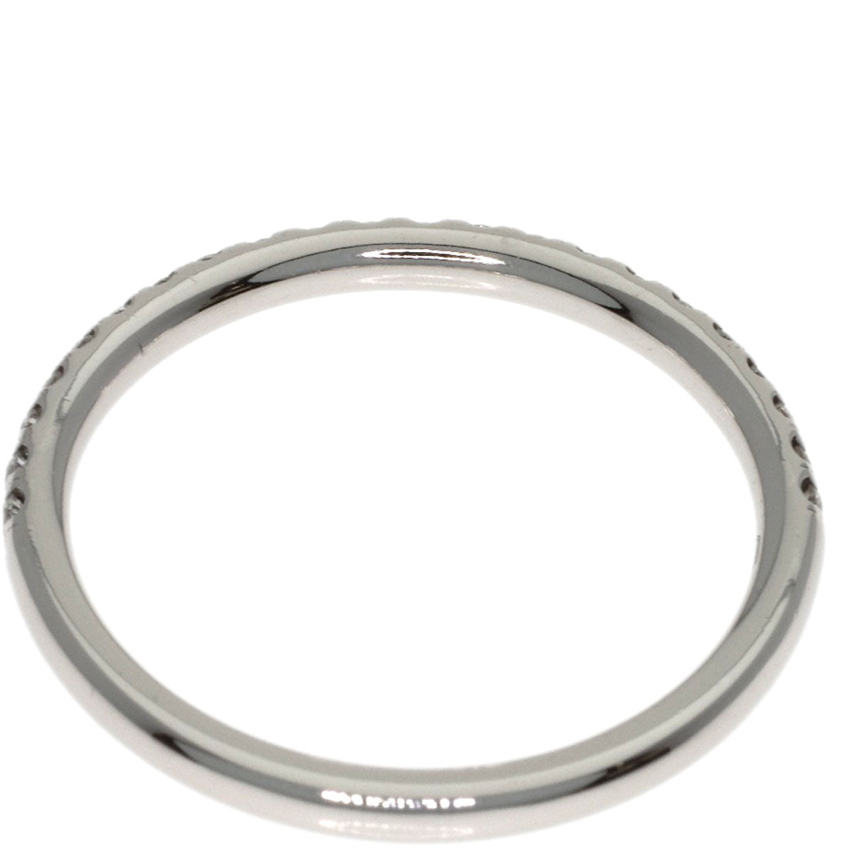 HARRY WINSTON Micropave Half Eternity Diamond Ring Platinum PT950 Ladies [Used]