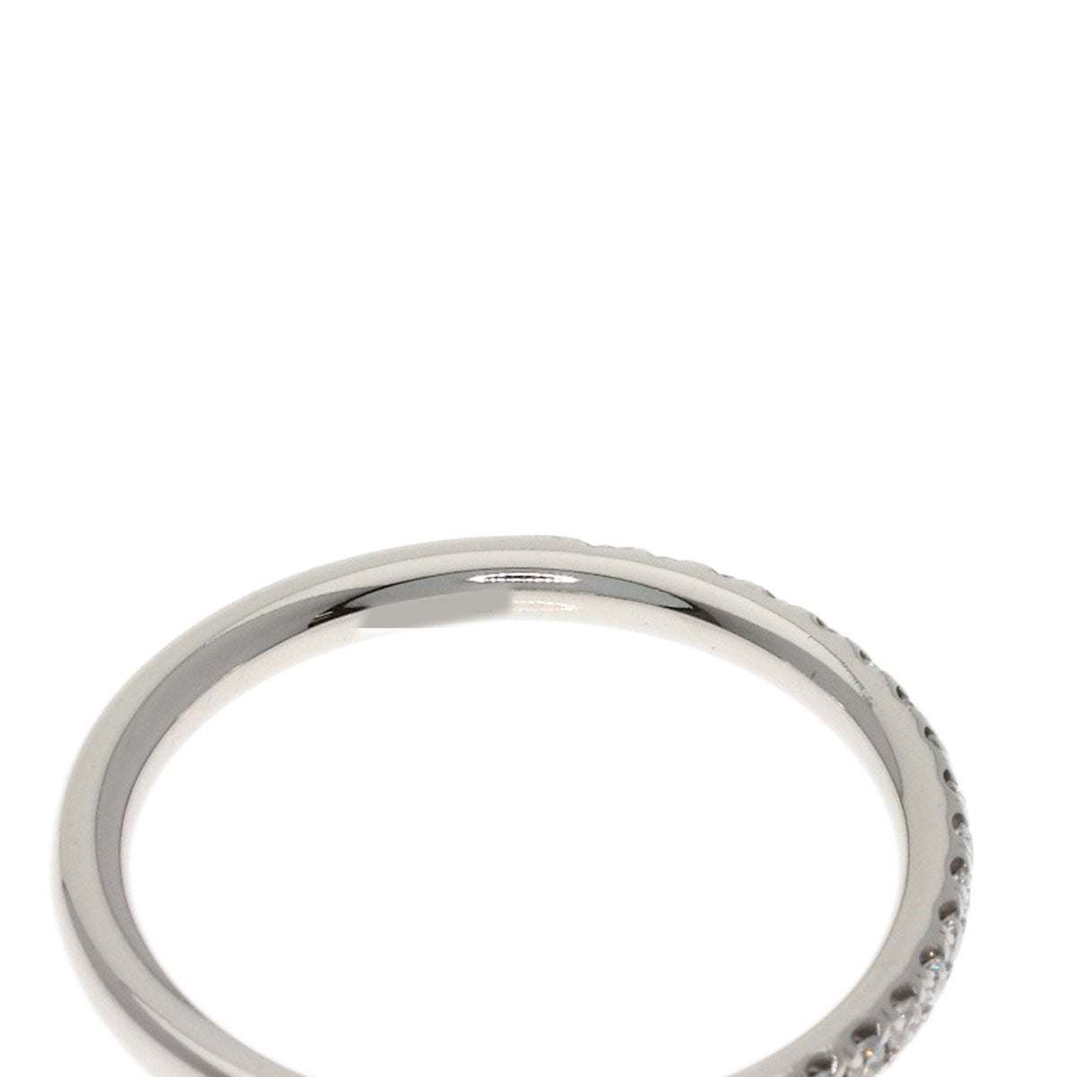 HARRY WINSTON Micropave Half Eternity Diamond Ring Platinum PT950 Ladies [Used]