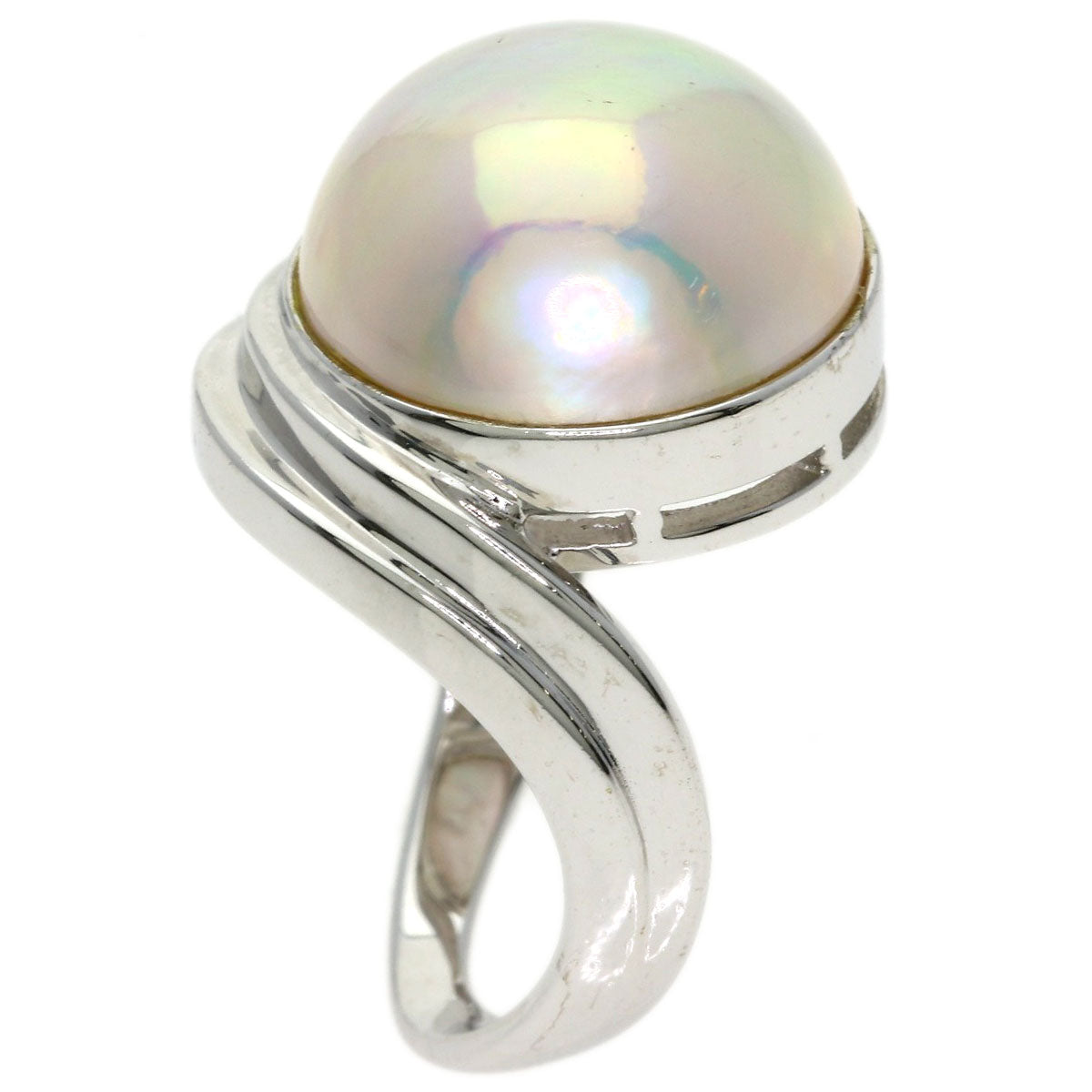 TASAKI Mabe Pearl Pearl Ring K14 White Gold Ladies [Used]