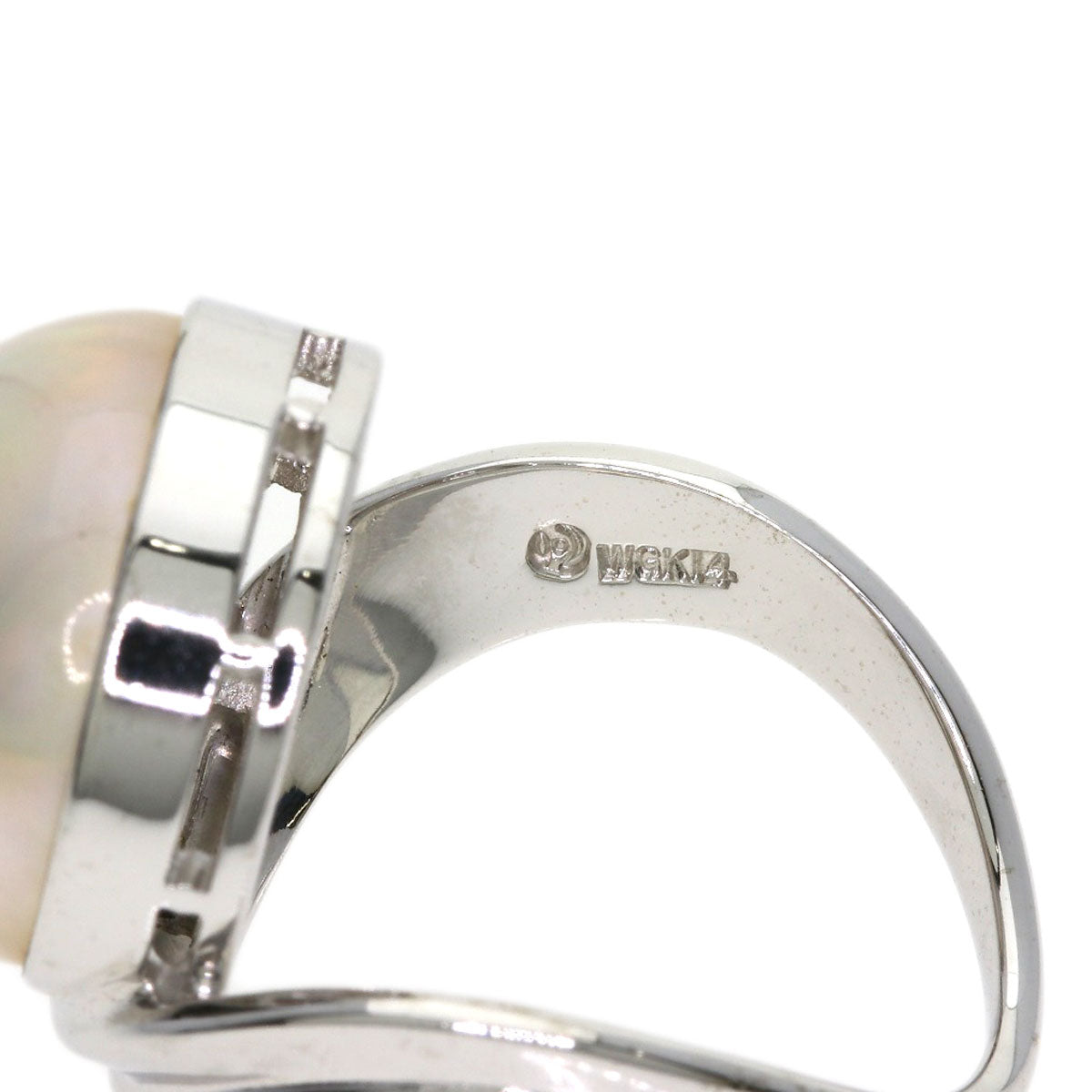 TASAKI Mabe Pearl Pearl Ring K14 White Gold Ladies [Used]