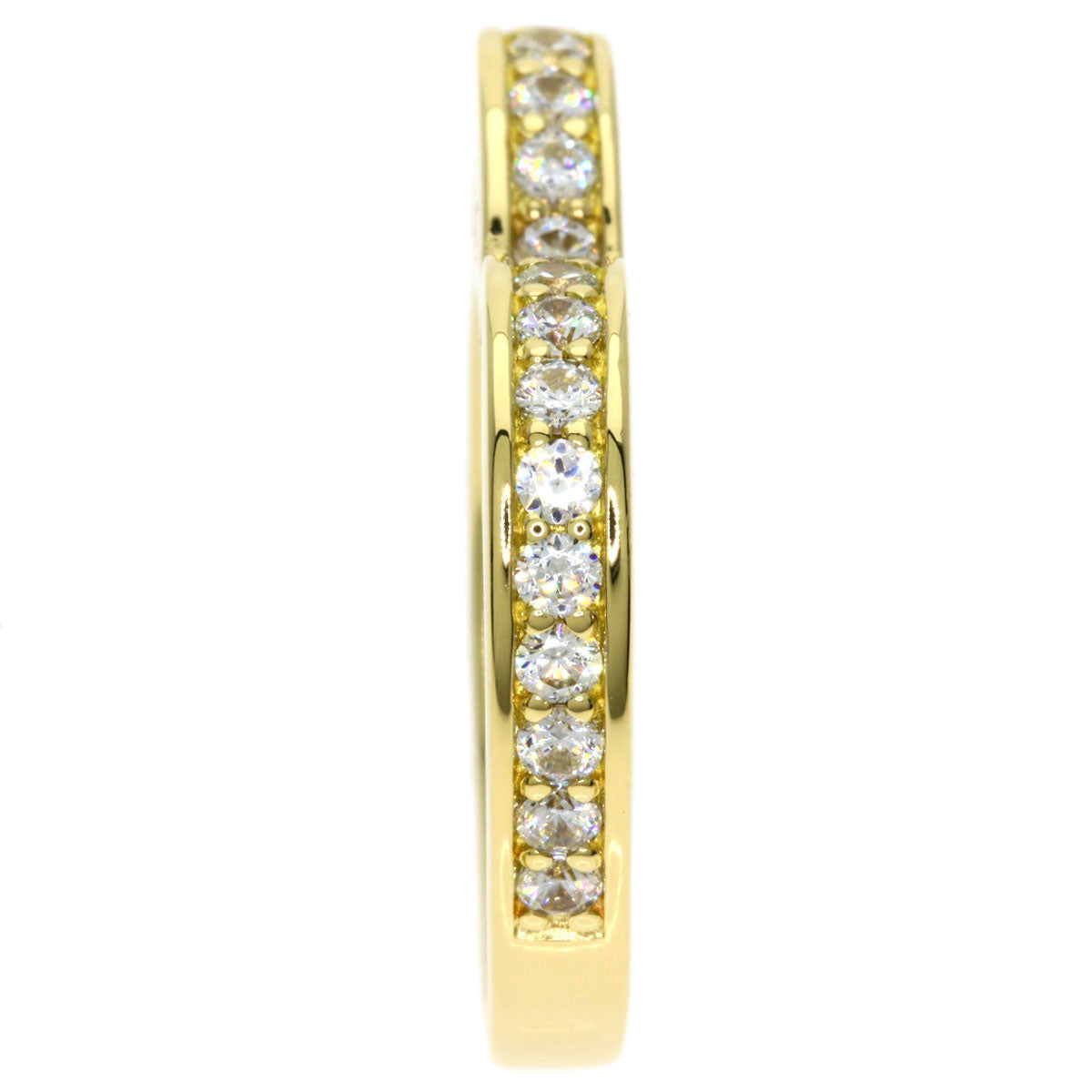 Justin Davis Heart Diamond Ring K18 Yellow Gold Ladies [Used]