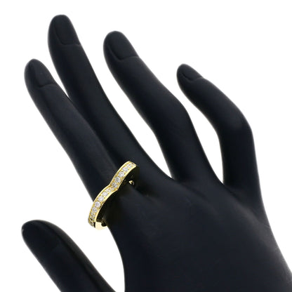 Justin Davis Heart Diamond Ring K18 Yellow Gold Ladies [Used]